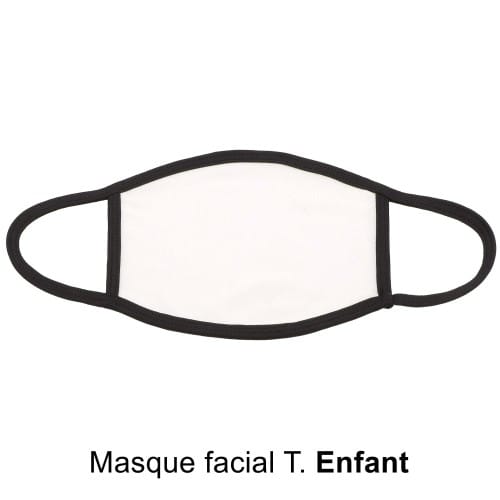 Masque facial Enfant pour sublimation à l'unité (sans filtre)