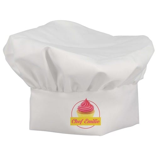 Toque de cuisinier blanc - 100% polyester sensation coton