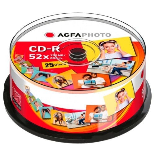 AGFA - CD-R 700 Mo / 80min - Vitesse 52x  - Tour de 25