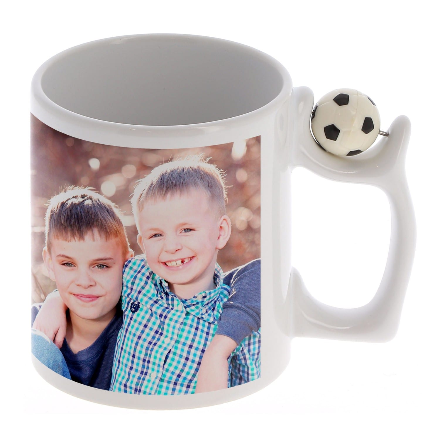 Mug sublimation intérieur Rouge anse coeur 330ml