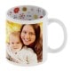 Mug céramique TECHNOTAPE 330ml (11oz) Blanc - Intérieur "I love Mom" - Adapté lave-vaisselle/micro-ondes - Certifié contact alim