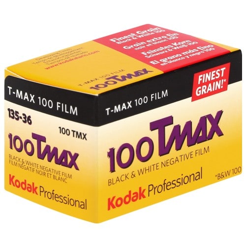 KODAK - Film noir et blanc TMAX 100 Format 135 - 36 poses - Vendu par 10