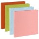 Couverture NORITSU rigide en simili cuir lezard - Lot de 40  (20 en dos 6mm+20 en dos 10mm) - 4 couleurs (10 de chaque) - 30x30c