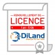 DiLand renouvellement licence WEB pour logiciel studio basic - 5GB *