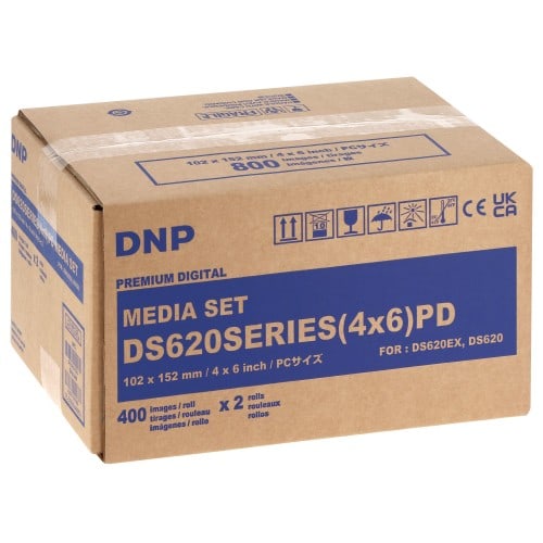 Consommable thermique pour DS620 Media Set DS620SERIES (4x6) PD - 10x15cm - 800 tirages (Reconditionné)