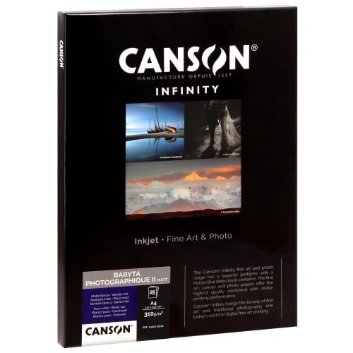 CANSON - Papier jet d'encre Infinity Baryta Photographique II Matt - 310g  - A4 (25 feuilles)