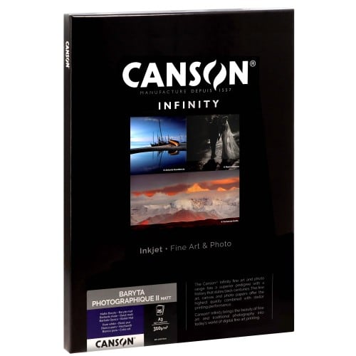 CANSON - Papier jet d'encre Infinity Baryta Photographique II Matt - 310g  - A3 (25 feuilles)