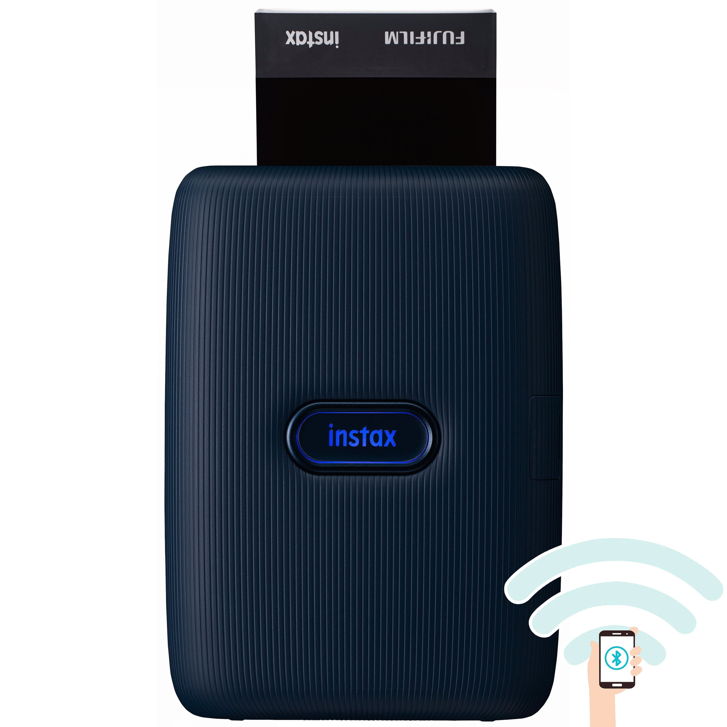 FUJI - Imprimante photo instantanée Instax Mini Link Bleu Jean pour Smartphones - Tirages 8,6x5,4cm - Impression Bluetooth direct Smartphone