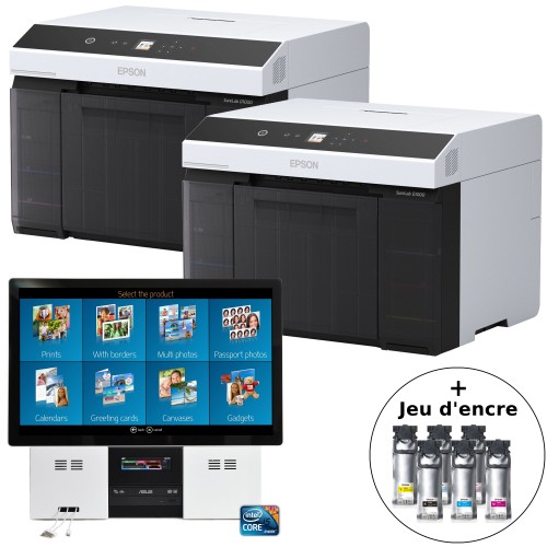 EPSON - Kit imprimante de 2 SureLab D1000 + borne DiLand KD23 + 2 jeux d’encre UltraChrome D6r-S