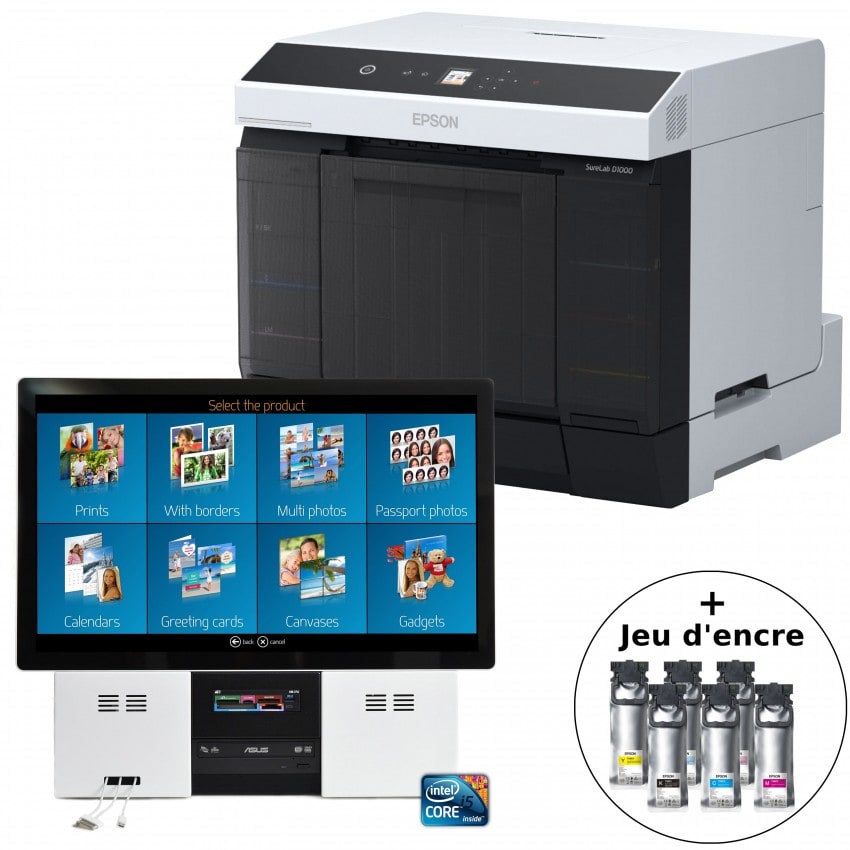 Epson SureLab D1000A kit 1 impr. recto-verso + 1 jeu d''encre + 1 KD23