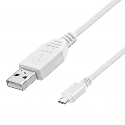 USB A / Micro USB blanc 40cm