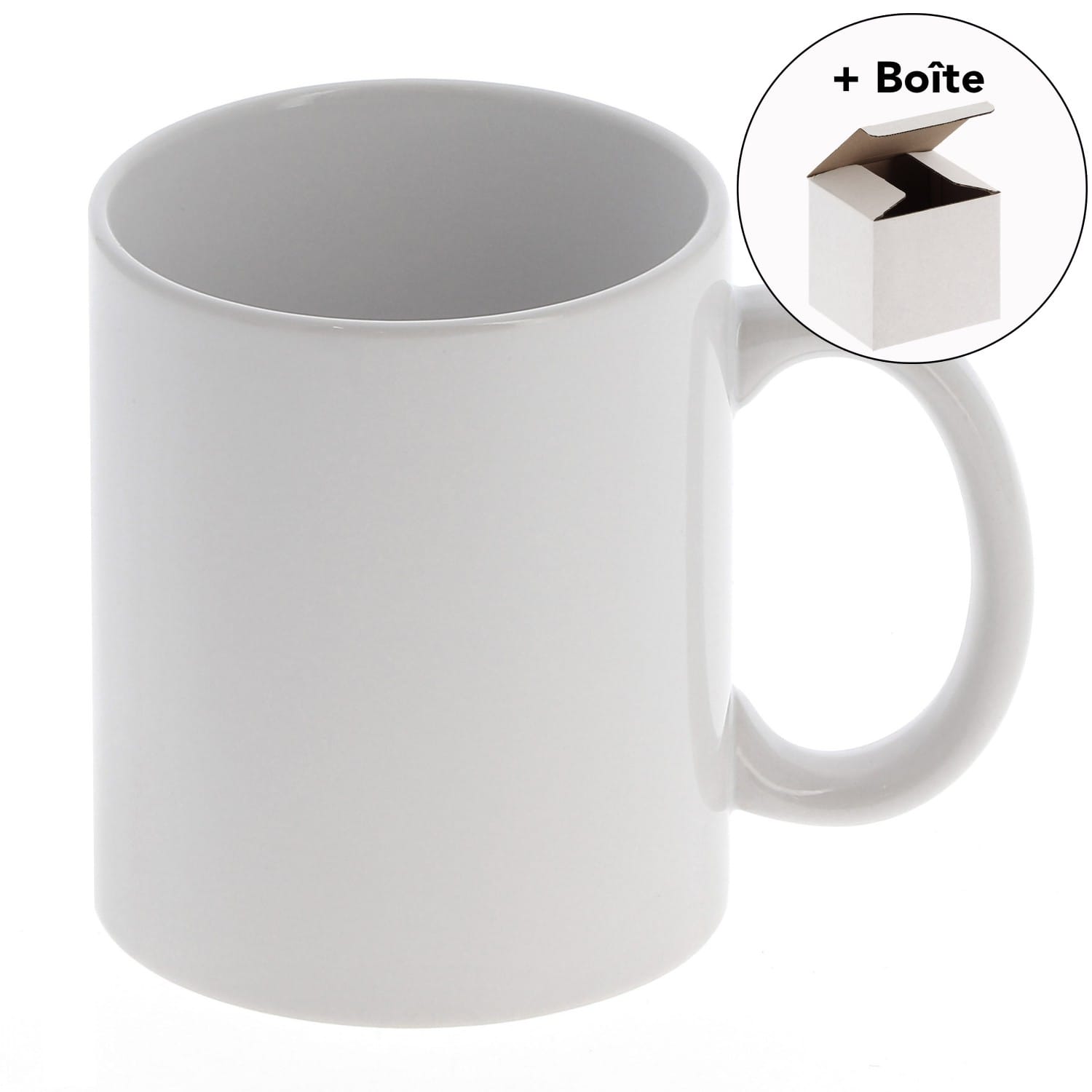 Mug 360 ml en métal émaillé pour sublimation - blanc Blanc, TASSES ET  CÉRAMIQUES \ MUGS \ TASSE BLANCHE