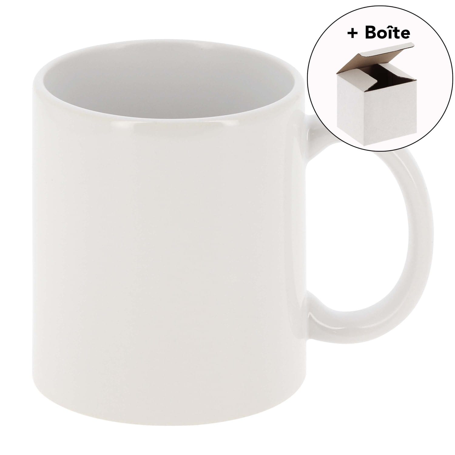 Mug céramique MB TECH Pack mug blanc haute qualité pour