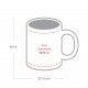 Mug blanc 330ml intérieur ''Happy Mother''s Day !'' pour sublimation *