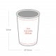 Mug conique inox blanc 480ml pour sublimation (1p)