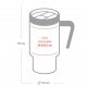 Mug de voyage acier inoxydable blanc 500ml pour sublimation (l''unité)