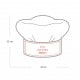 Toque de cuisinier TECHNOTAPE blanc - 100% polyester sensation coton