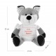 Renard + T-shirt blanc - Hauteur 23cm