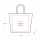 Sac de shopping en lin 28x48cm pour sublimation (l''unité)