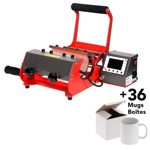 SECABO - Kit Presse SECABO TM2 + 36 mugs + 36 boîtes en carton