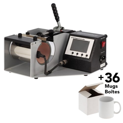 TRANSMAX - Kit Presse TRANSMAX MME6 V6 + 36 mugs + 36 boîtes en carton