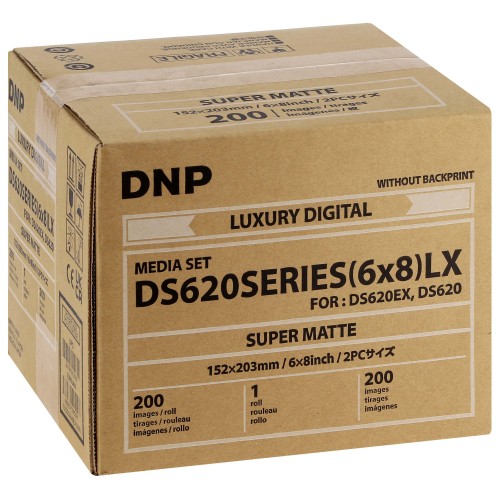 DNP - Consommable thermique pour DS620 Luxury Digital Super Matte - 15x20cm - 200 tirages