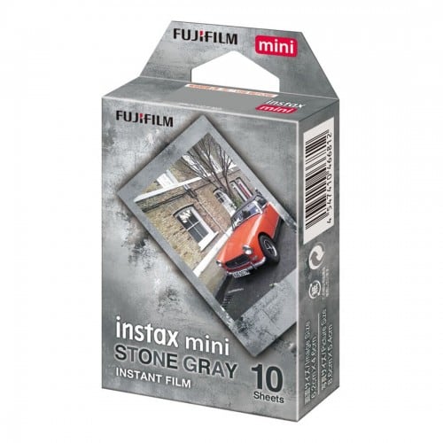 FUJI - Film instantané Instax Mini - Stone Gray - Pack de 10 photos