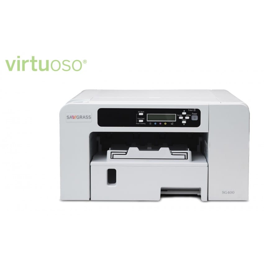 Imprimante sublimation SAWGRASS A4 Virtuoso SG 400 pour transfert avec encres Sublijet (livrée avec un jeu d'encre 29ml/couleurs