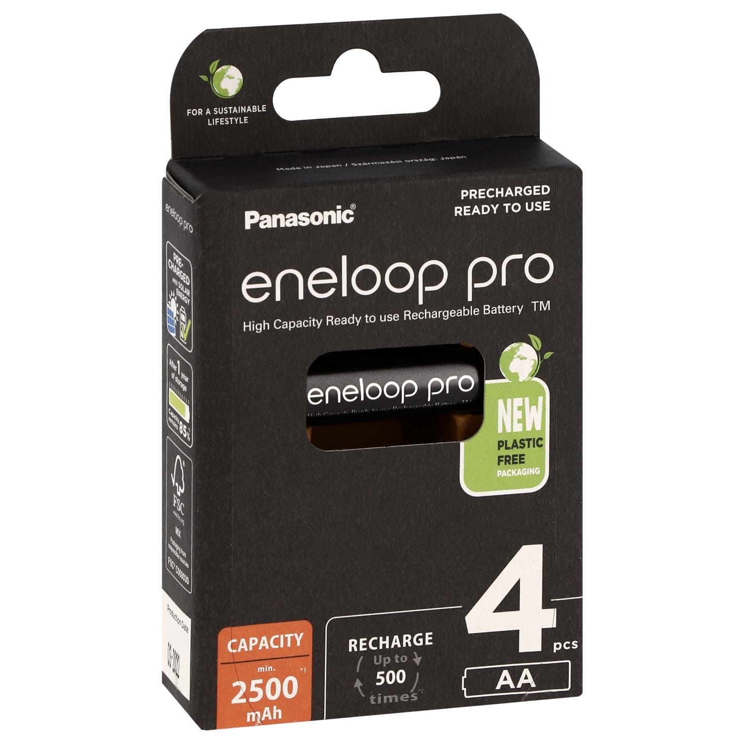 Piles rechargeables PANASONIC ENELOOP PRO LR6 (AA) NiMH 2500mAh