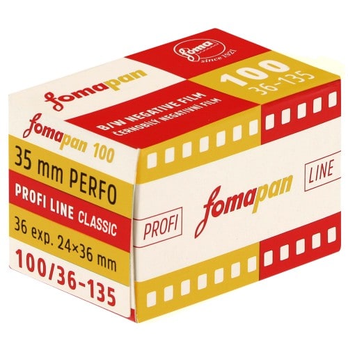 FOMAPAN - Film noir et blanc PROFI LINE CLASSIC 100 Format 135 - 36 poses - Vendu par 10