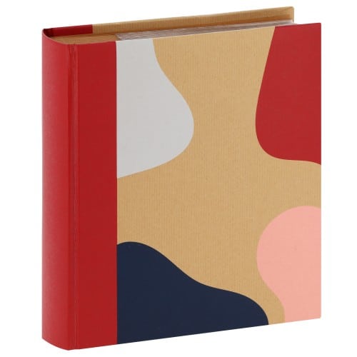 ERICA - Album photo pochettes avec mémo KRAFTTY 3 - 100 pages kraft - 200 photos 11,5x15  - Couverture Rouge 21,5x25cm