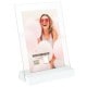 Deknudt porte-photo plexi 10x15 ppt 9x13 avec support bois noir ou blanc