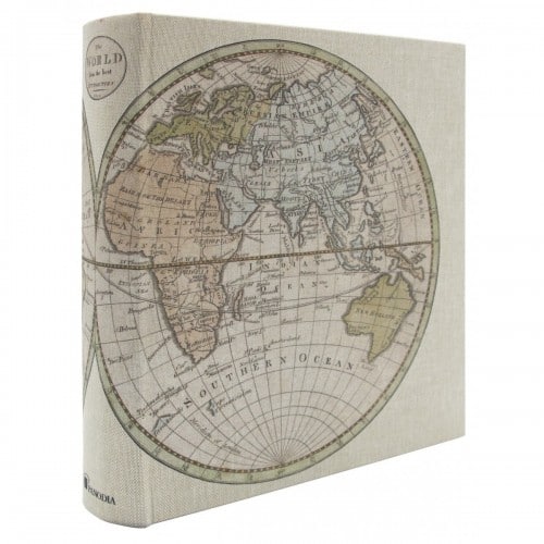 Panodia Map Monde Album Mémo Pochettes 100P 200V 11,5x15cm