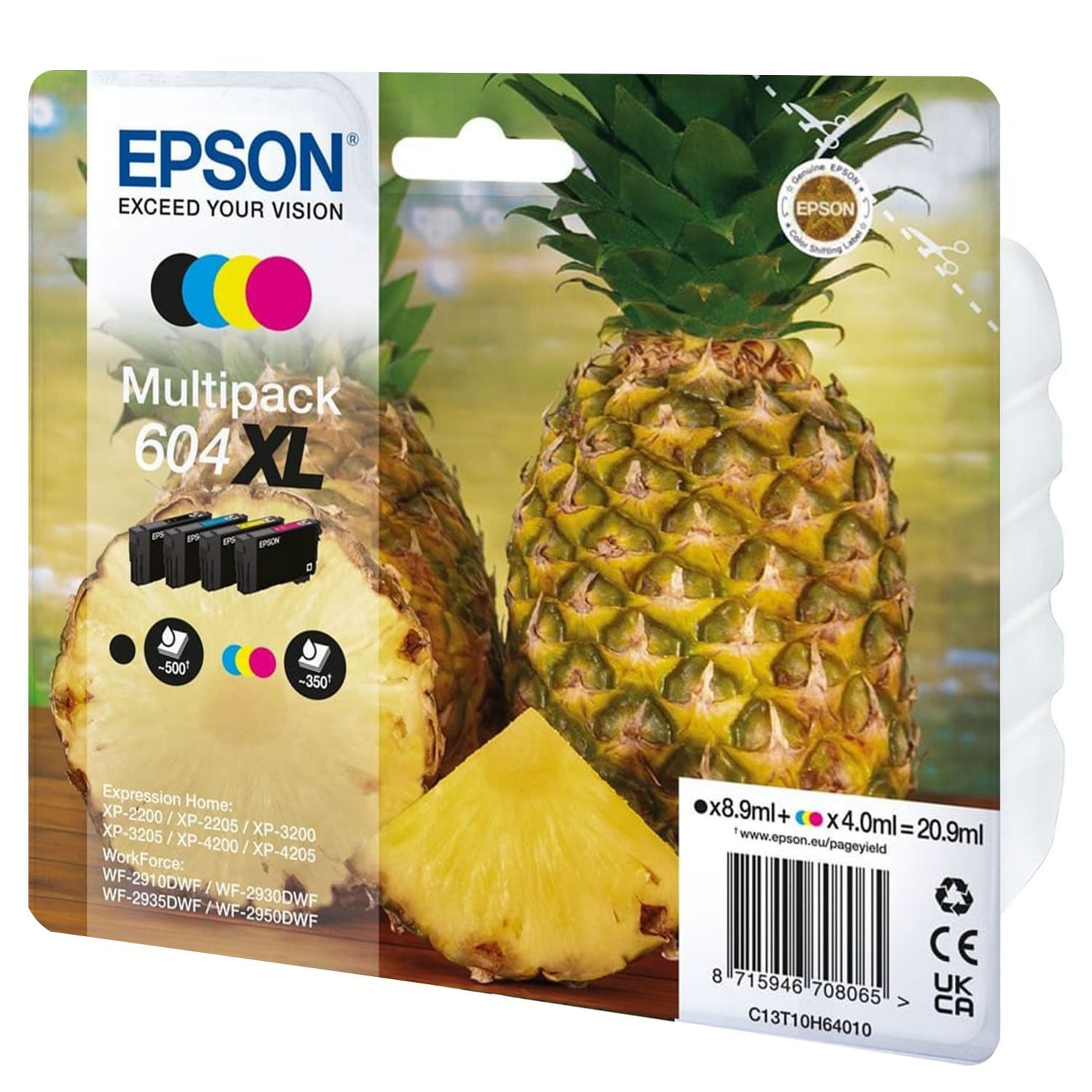 Cartouche d'encre EPSON Ananas 604XL pack 4 couleurs pour imprimante XP-4200  (C13T10H64010)