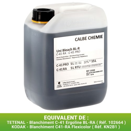 CALBE - Blanchiment C-41 Ergoline (5L en C-41 RA ou 6L en C-41 BNP)