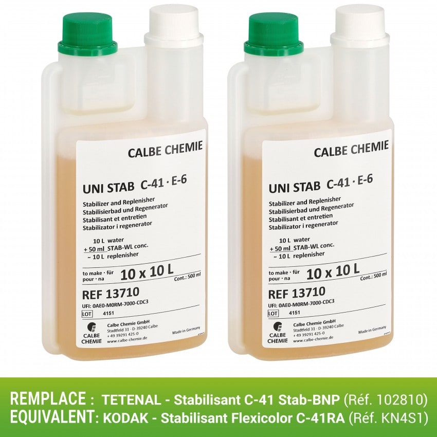 Calbe C-41 Stabilisant Unicolor (2x 0,5L pour 2x 10x 10L)