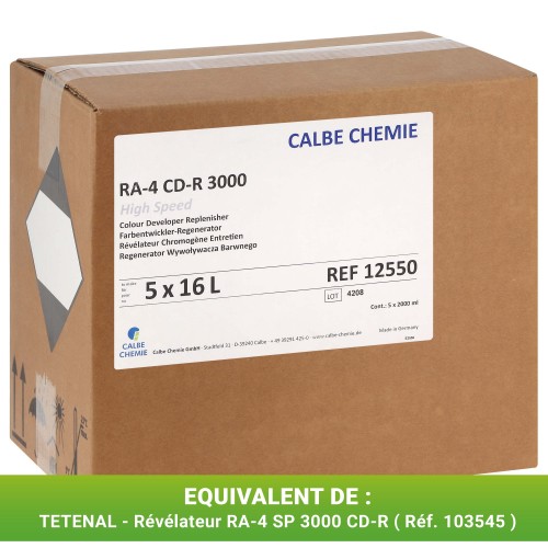 Calbe RA-4 Révélateur CD-R 3000 pour KIS gamme 15XX & 17XX *