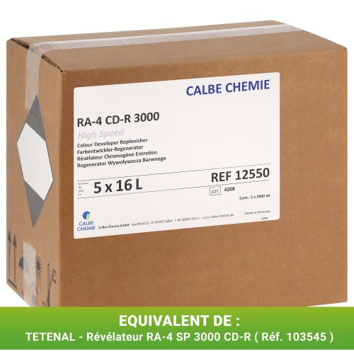 CALBE - Révélateur CD-R 3000 (5x2L) pour KIS gamme 15xx & 17xx