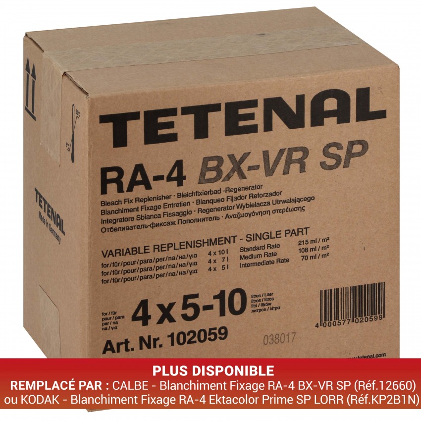 Tétenal RA-4 BX-VR SP (4x 4 à 10L)