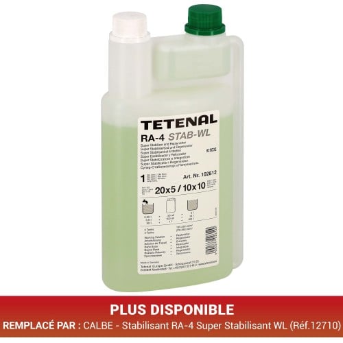 TETENAL - Stabilisant RA-4 Ergoline Stab-WL - pour faire 100L (10x10 L ou 20x5 L) (102812)