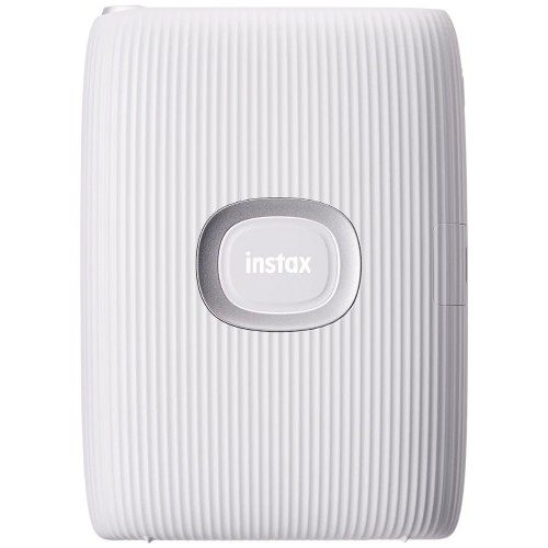 FUJI - Imprimante photo instantanée Instax Mini Link 2 Blanc Argile pour Smartphones - Tirages 8,6x5,4cm - Impression Bluetooth direct Smartphone