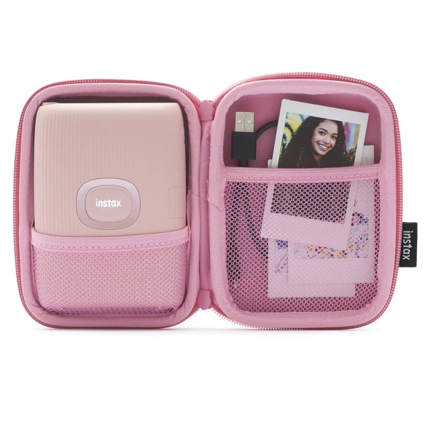 co2CREA Voyage Stockage Porter Étui Housse Case pour Instax Mini LiPlay(Travel Case) (Blanc
