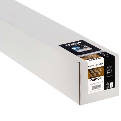 CANSON - Papier jet d'encre Infinity Baryta Prestige II brillant 340g - 44” (111,8cm) - 15,24m