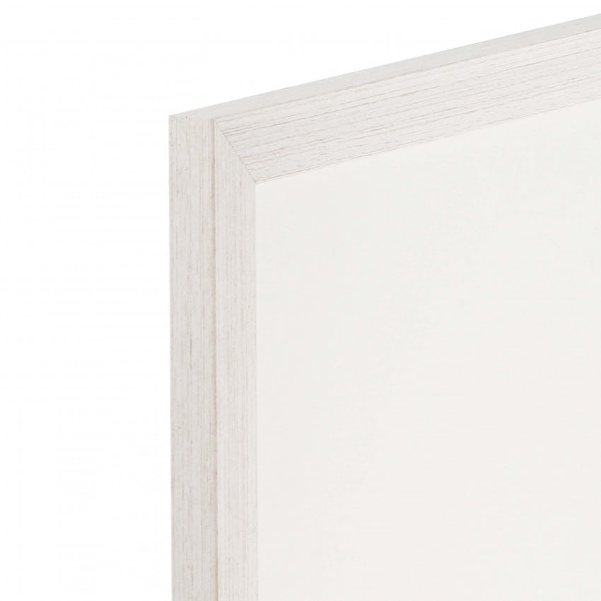 Pêle-mêle magnétique blanc 50x70 fond blanc, moulure fine