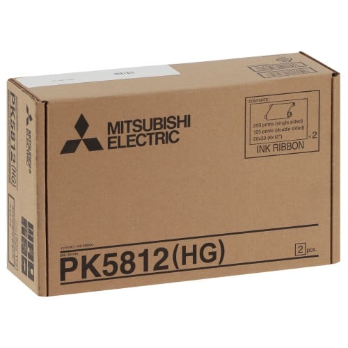MITSUBISHI - Consommable thermique PK5812(HG) pour CP-W5000DW - Ruban Encreur Thermique - 500 tirages 20x30cm recto - 250 tirages recto/verso 20x30cm