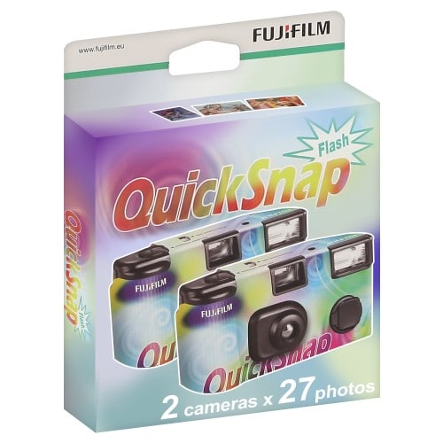 FUJI - Appareil photo jetable QuickSnap flash - 400 ISO - 27 poses (Pack de 2) - Vendu par 20