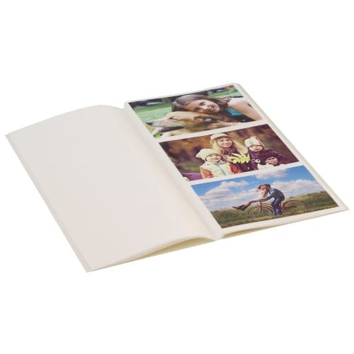 Album Photo Remowith 24 Pochettes 10x15 Cm - Couverture Toile Avec Fenêtre - Vert Gris - Petit Carnet Pour Souvenirs