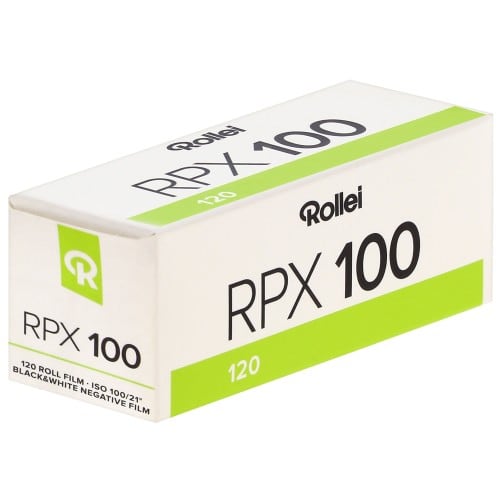 ROLLEI - Film noir et blanc RPX 100 Format 120 - Vendu par 10