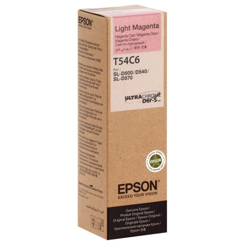 EPSON - Bouteille d'encre T54C6 Encre Magenta clair pour imprimante SureLab D500 (réf. C13T54C620)