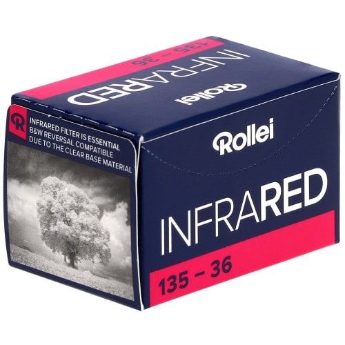 ROLLEI - Film noir et blanc INFRARED 400 Format 135 - 36 poses - Vendu par 10